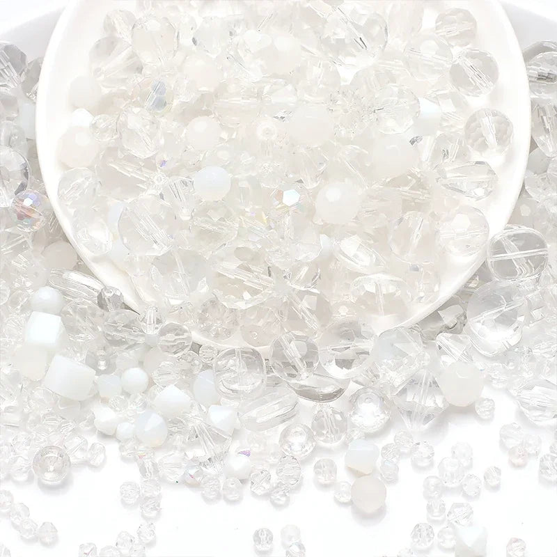 45g Mixed Glass Beads for Jewellery Making DIY Bracelet Necklace