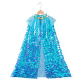 Shiny Rainbow Sequin Cloak Halloween Children's Dress Up Cape
