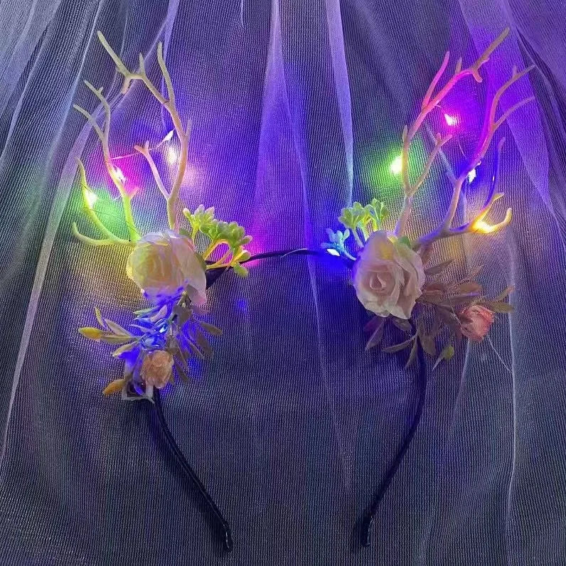 Christmas Antler Light Up Headbands