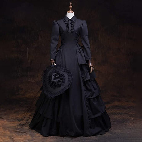 Black Widow Victorian Dress Costume