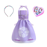 Mother Daughter Matching Clothing Apron Dresses Women Girls Halloween Cosplay Children Princess Coveralls