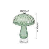 Mushroom Glass Vase Plant Hydroponic Terrarium Vase