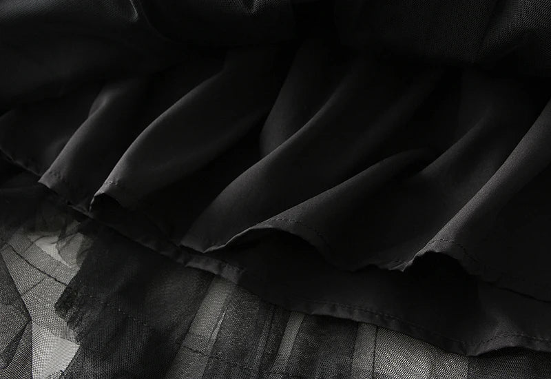 Handkerchief Layers Tulle Midi Skirt Ten Colours