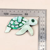 Green Sea Turtle Acrylic Brooch