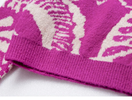 Tropical Winter Sweater Wool Mohair Blend