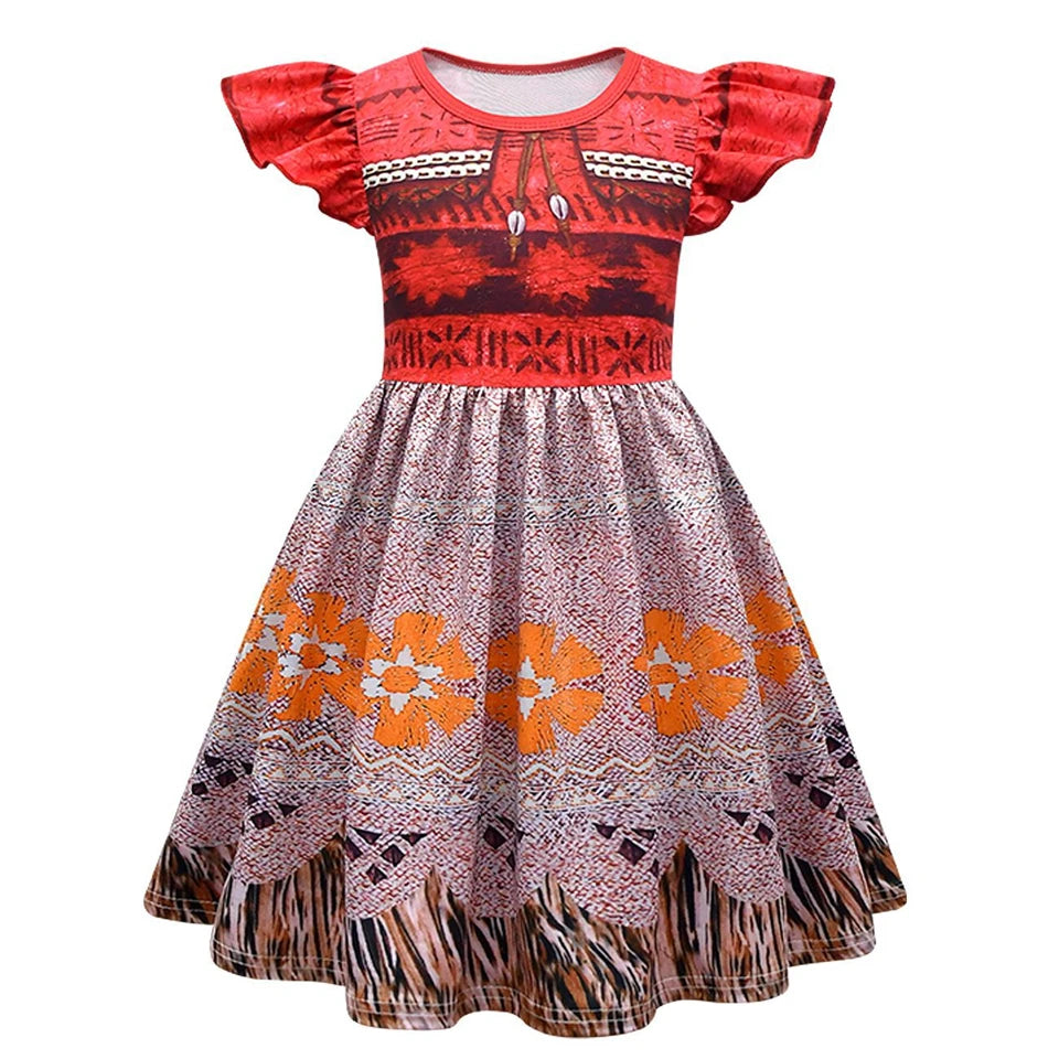 Princess Moana Little Girl Fancy Dress Halloween Cosplay Book Week Children's Costume