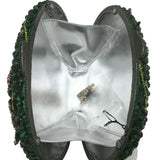Woodland Rose Crystal Flower Evening Clutch Bags Cocktail Minaudiere Handbags
