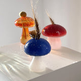 Mushroom Glass Vase Plant Hydroponic Terrarium Vase