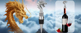 2-in-1 Dragon Head Wine Stopper and Bottle Opener Home Bar Bottle Saver Gift Idea