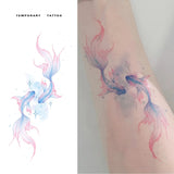 Watercolour Fish Temporary Tattoo