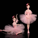32cm Ballet Doll Large Original Handmade 1/6 Doll Full Set 11 Jointed Doll Girls