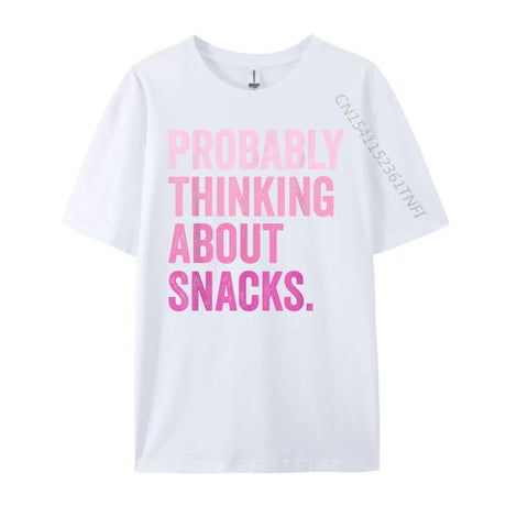 Probably Thinking About Snacks Men's T-Shirts