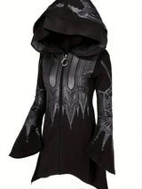 Assassin's Hoodie Asymmetric Sweatshirt with Hood