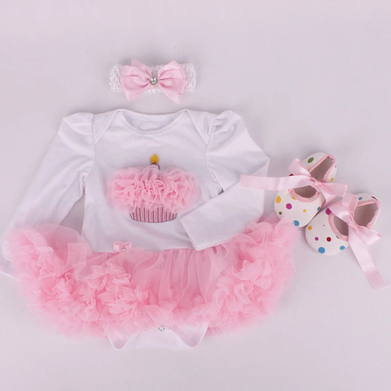 0-2Y 3pcs Girl Baby Superhero Suit Costume Newborn Clothing Sets