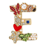 Letter E Brooch