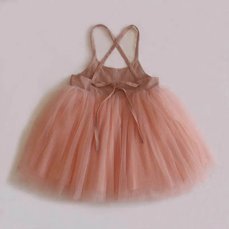 Bhoomie Baby Girl Toddler Cotton Linen Tutu Dresses