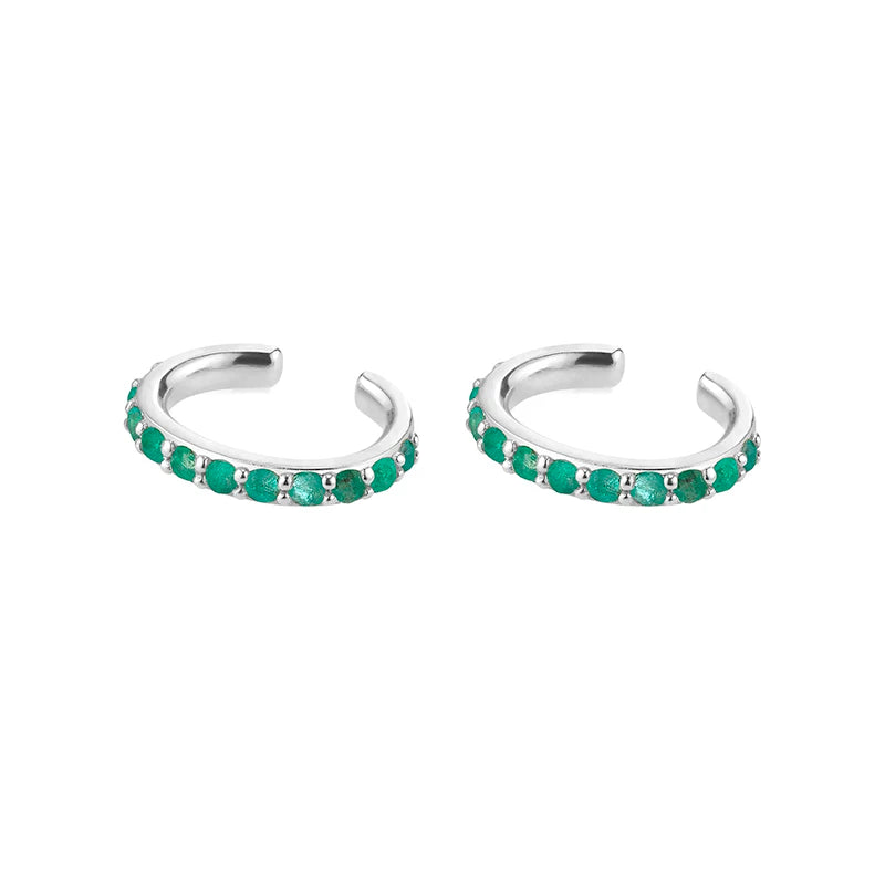 Colourful Zircon Gold Stud Earrings Mix'n'Match