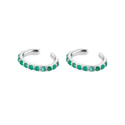 Colourful Zircon Gold Stud Earrings Mix'n'Match