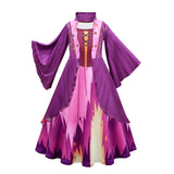 Hocus Pocus 2 Costume Girls Sanderson Sisters Children Sarah Witch Dress