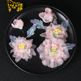 Silk Peony Hair Clip 1/2pcs Flower Hairpins Handmade Bridal Hair Accessories