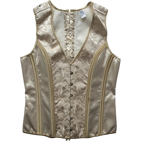 Men's Formal Boned Waistcoat Corset Vest Lace Up Burlesque Performance Stage Costume