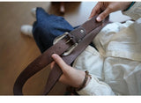 Bobby Ray's Genuine Leather Western Cowboy Court Style Embossed Steel Buckle Belt