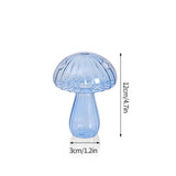 Mushroom Glass Vase Plant Hydroponic Terrarium Vase