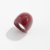 Vintage Style Cherry Red Acrylic Resin Chunky Bangles Bracelet