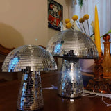 Retro Disco Mushroom Shape Mirror Ball Home Decorations
