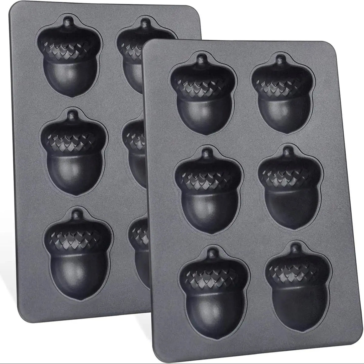 Mushroom Shape Cake Pan 6-Cavity Non-stick Heavy Carbon Steel Cookies Jelly Molds Chocolate Madeleine Pastry Molds Baking Supplies