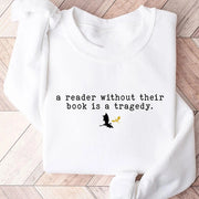 Tragedy Sweatshirt Fourth Wing Book Lover Sweater Long Sleeve Fleece Jumper