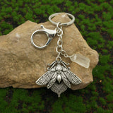 Victorian Death Moth Keyring