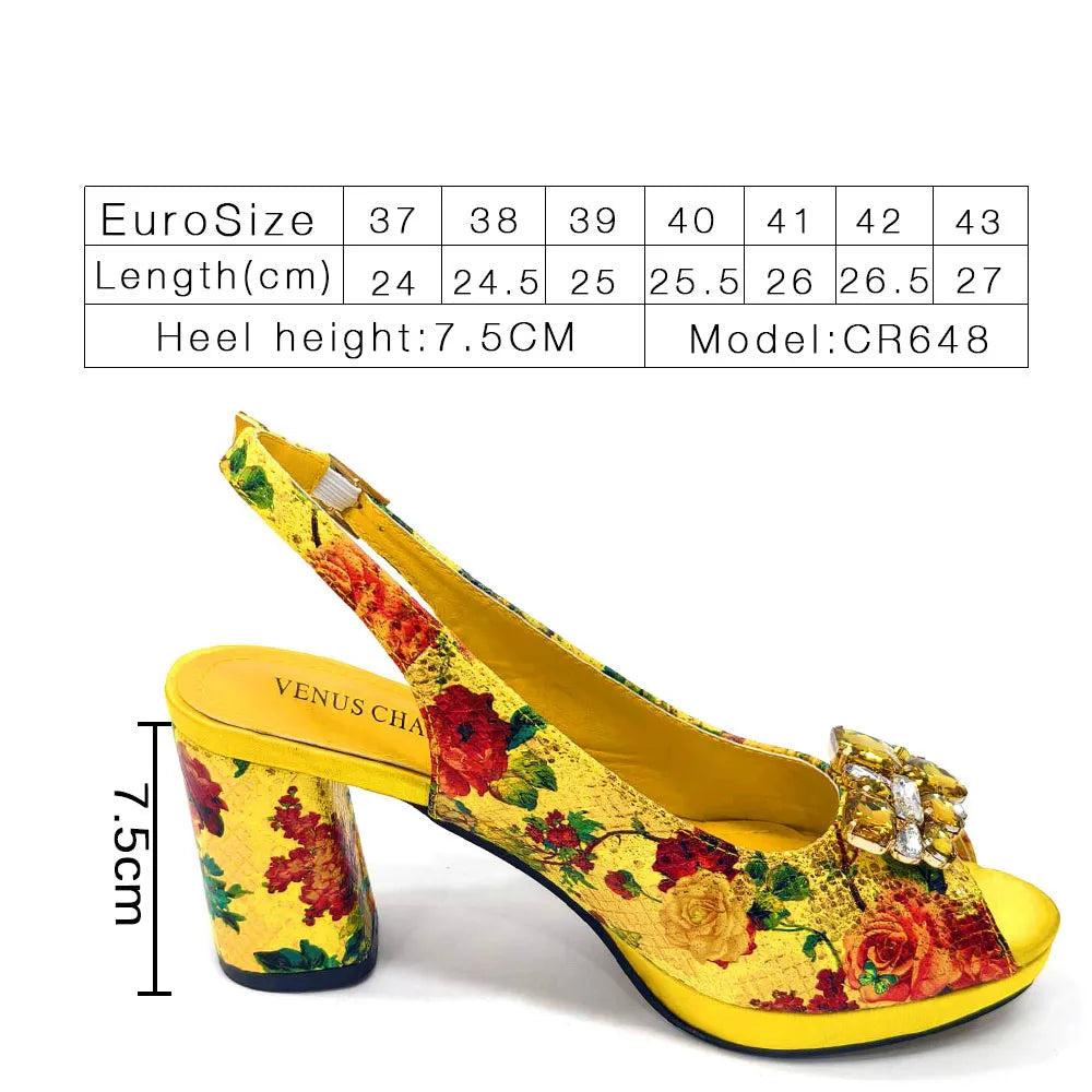 Spring Garden Party Shoes And Matching Bag Set