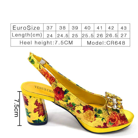 Spring Garden Party Shoes And Matching Bag Set