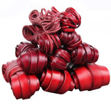 1/2/3/4/5/6/8mm 2 meter Red Coffee Genuine Leather Cord Flat/Round Rope DIY Jewellery Making