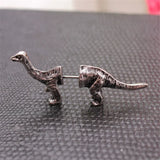Brontosaurus Dinosaur Stud Earrings Stainless Steel