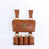 Renaissance Alchemist Leather Belt Medieval Wizard Alchemy Glass Magic Bottle Waist Bag Cosplay Belt
