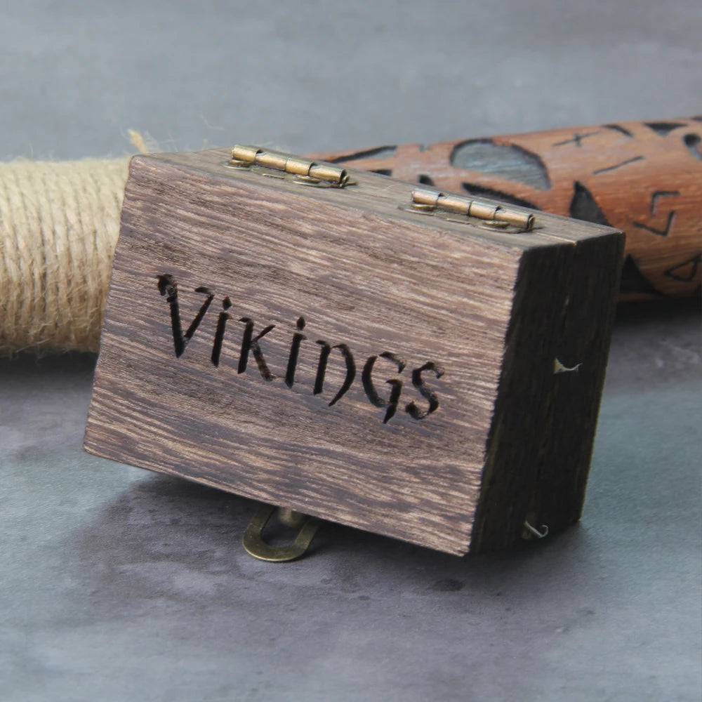 Dragon Scale Hypoallergenic Earrings for Men with Wooden Box