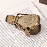 Antique Replica Brass Monocular Desktop Ornament Mini Telescope Brass Home Decor