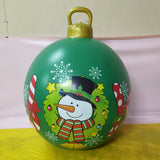 60cm Outdoor Christmas Inflatable Baubles PVC Giant Xmas Balls Decorations Toy Ball