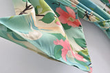 Vintage Boho Lux Crane Kimono Cover Up
