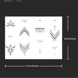 Henna Finger (7) Temporary Tattoos