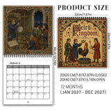 2027 Weird Kingdom Medieval Wall Calendar 12 Months Wall Hanging Calendar