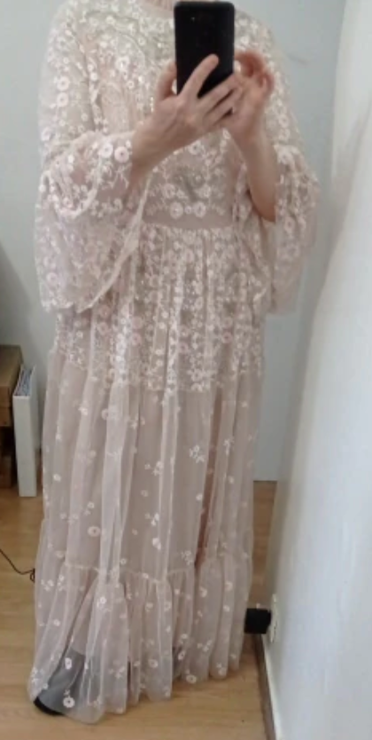 Amelia's Beaded Sequinned Embroidered Spring Season Dress