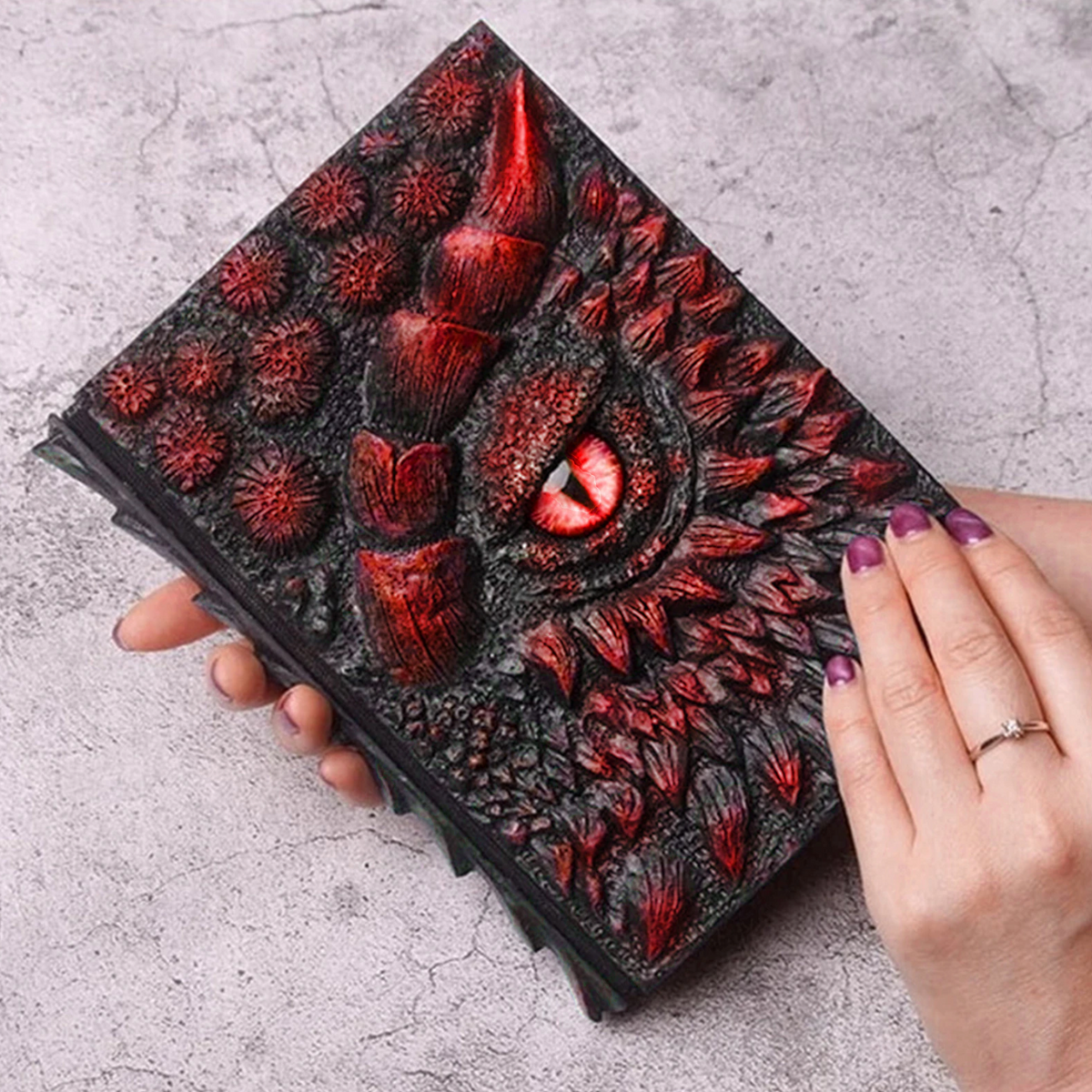Dragon's Eye Embossed Resin Notebook A5 Journal