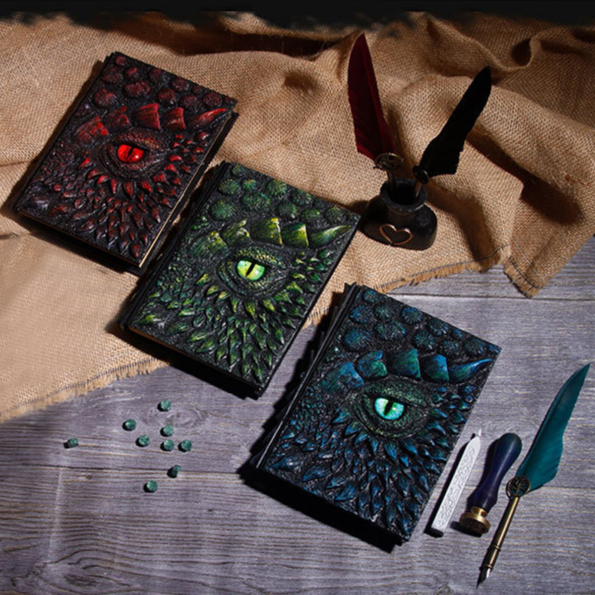 Dragon's Eye Embossed Resin Notebook A5 Journal