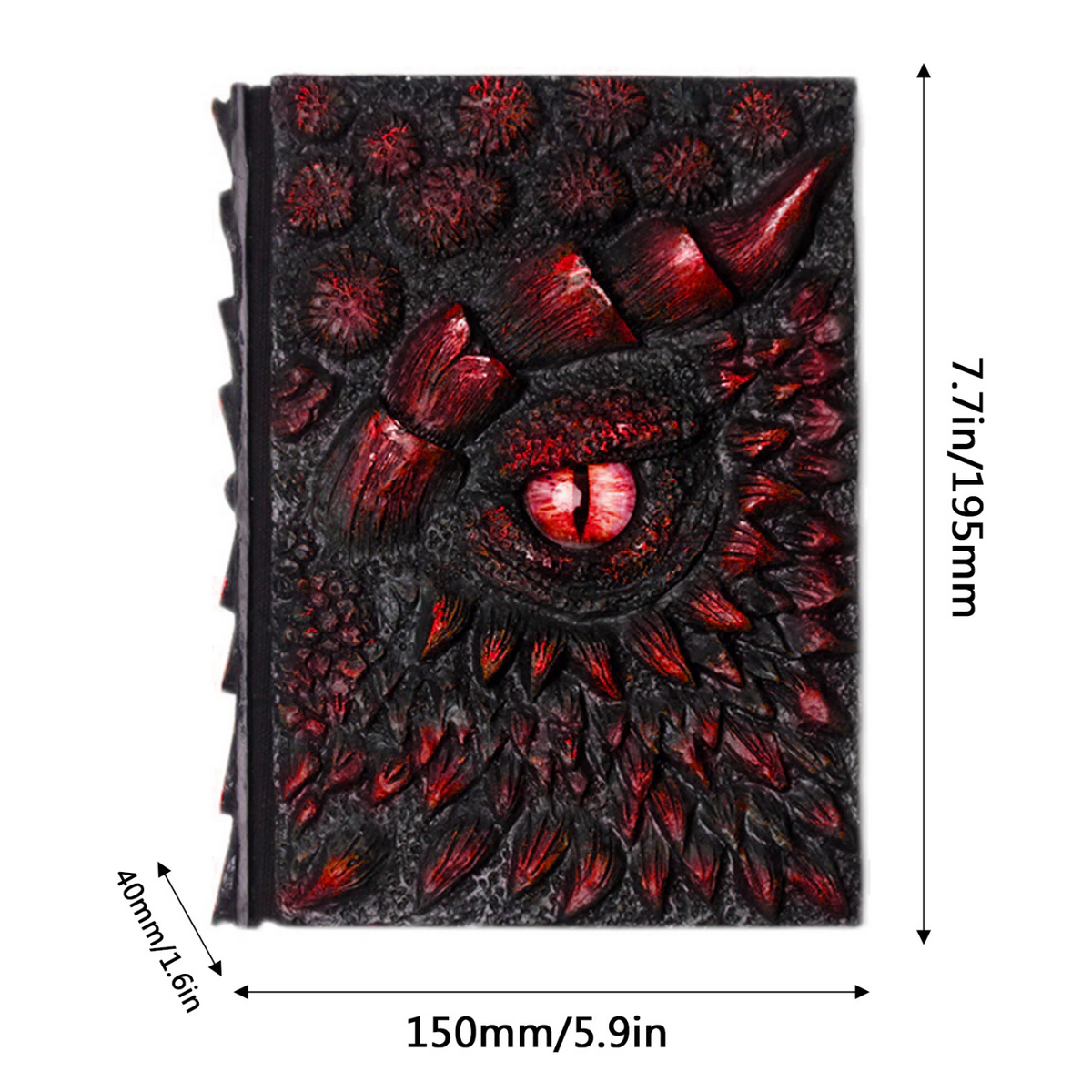 Dragon's Eye Embossed Resin Notebook A5 Journal