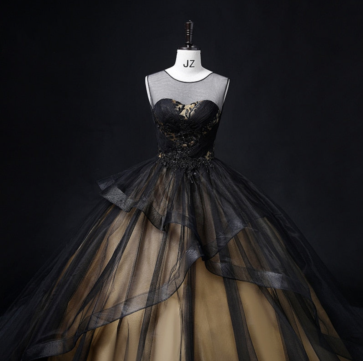 Queen of the Night Ball Gown Custom Made Evening Dress