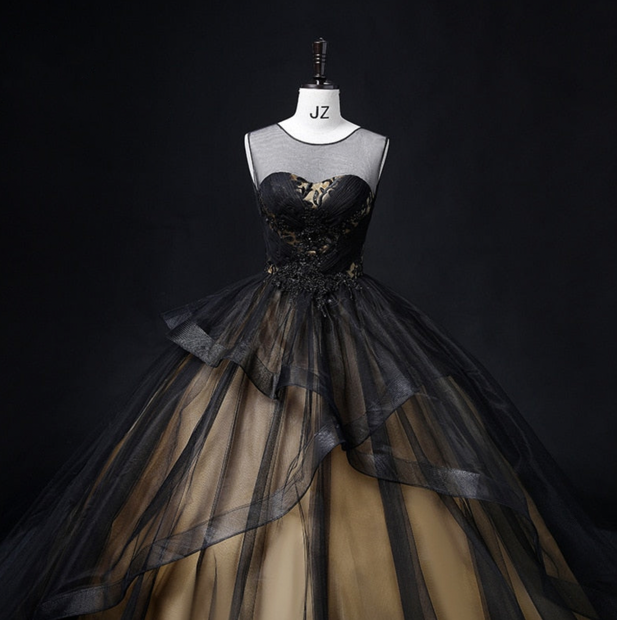 Queen of the Night Ball Gown Custom Made Evening Dress