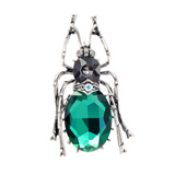 Crystal Beetle Brooch Vintage Style Insect Jewellery Pin